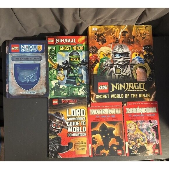 Lot of 6 Lego Books Ninjago Bionicle Ghost Ninja Nexo Knights NO TOYS JUST BOOKS - Picture 1 of 14